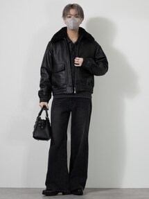 CLEL】Cow Leather G-1 Blouson / 牛革/カウレザー G-1ブルゾンを使っ