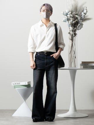 「CLEL(クレイル)の【CLEL】TR Regular Collar Shirt / TR レギュラーカラーシャツ(シャツ/ブラウス)」を使った、MASAKIさん(メンズ・168cm)の夏コーディネート