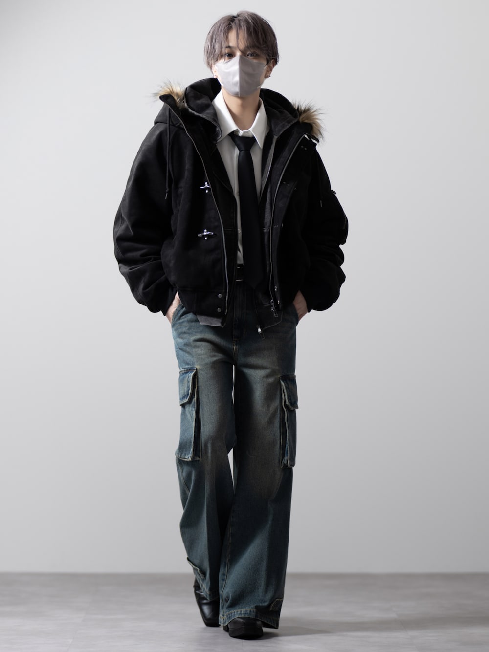 完売品【CLEL】ファイヤーマン テックフェードN-2BフライトジャケットL CLEL（クレイル）の「【CLEL】Fireman Tech Fade N-2B Flight Jacket