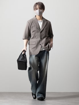 「CLEL（クレイル）のアイテム」を使った、MASAKIさん（メンズ・168cm）の春コーディネート