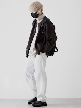 「CLEL（クレイル）のアイテム（シューズ）」を使った、MASAKIさん（メンズ・168cm）の冬コーディネート