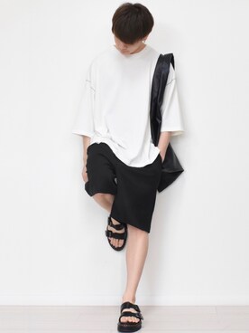 「Dr. Martens（ドクターマーチン）のアイテム（サンダル）」を使った、MASAKIさん（メンズ・168cm）の夏コーディネート