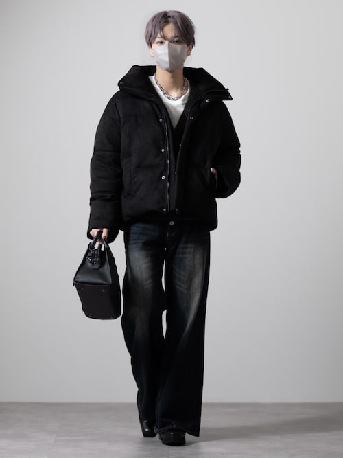 CLEL】Alpaca Blend Shaggy V-Neck Cardigan / アルパカブレンド