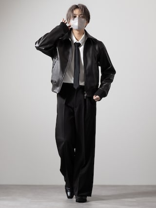 「CLEL(クレイル)の【CLEL】Deep Texture Blouson / ディープテクスチャーブルゾン(ブルゾン)」を使った、MASAKIさん(メンズ・168cm)の冬コーディネート