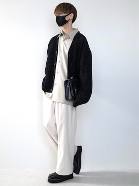 「GLOSTER（グロスター）のアイテム」を使った、MASAKIさん（メンズ・168cm）の夏コーディネート