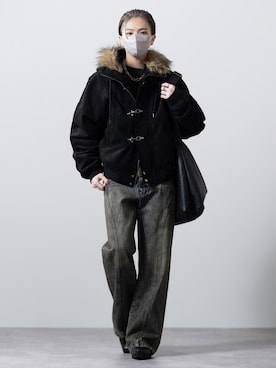 「アイテム（ジャケット/アウター）」を使った、MASAKIさん（メンズ・168cm）の冬コーディネート