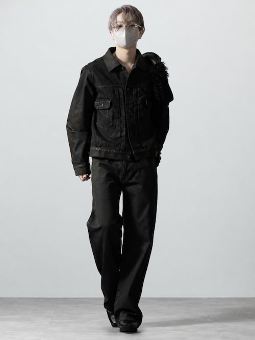 「CLEL(クレイル)の【CLEL core.】Okayama Denim Coating Jacket / 岡山デニム コーティングジャケット【セットアップ対応】(デニムジャケット)」を使った、MASAKIさん(メンズ・168cm)の秋コーディネート