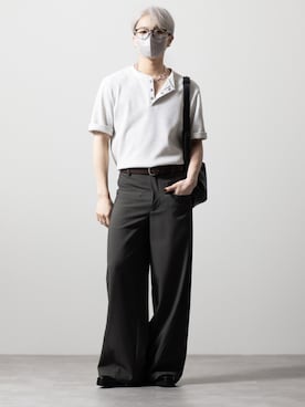 「CLEL（クレイル）のアイテム」を使った、MASAKIさん（メンズ・168cm）の夏コーディネート