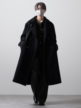 「アイテム（チェスターコート）」を使った、MASAKIさん（メンズ・168cm・20代）の秋コーディネート