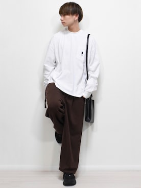 「MinoriTY（マイノリティ）のアイテム（スウェットパンツ）」を使った、MASAKIさん（メンズ・168cm）の夏コーディネート