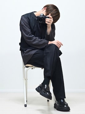 「CREARE -LINO-（クレアーレリノ）のアイテム（パンツ）」を使った、MASAKIさん（メンズ・168cm）の秋コーディネート