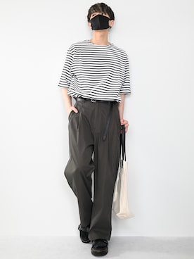 「Dr. Martens（ドクターマーチン）のアイテム（サンダル）」を使った、MASAKIさん（メンズ・168cm）の春コーディネート