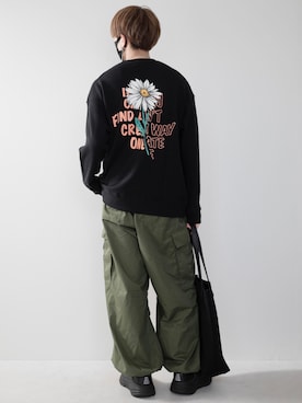 「PBLIM（ページボーイリム）のアイテム（トップス）」を使った、MASAKIさん（メンズ・168cm）の秋コーディネート