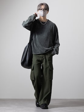 「アイテム（トップス）」を使った、MASAKIさん（メンズ・168cm・20代）の秋コーディネート