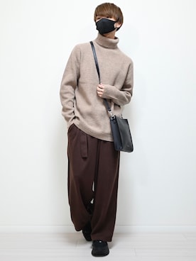 「URBAN RESEARCH Sonny Label（アーバンリサーチサニーレーベル）のアイテム（トップス）」を使った、MASAKIさん（メンズ・168cm）の冬コーディネート
