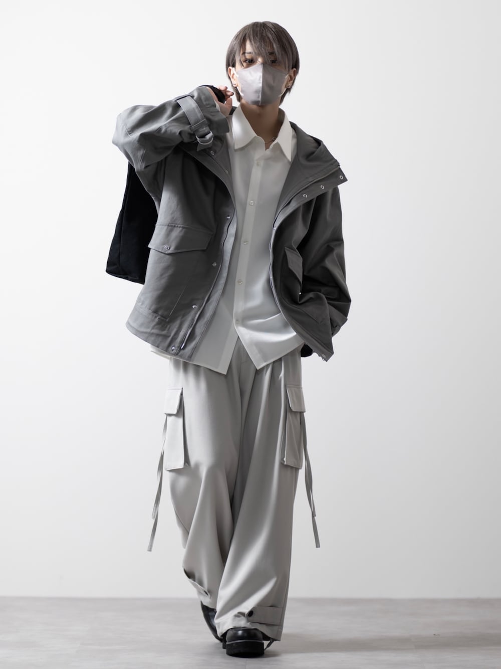 47デザイン TRルーズ パラシュートパンツ チェック　L 47デザイン TRルーズ パラシュートパンツ チェック L 47デザイン TR