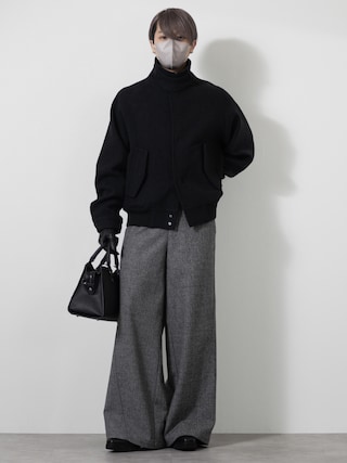 「CLEL（クレイル）の【CLEL】Wool Blend Tech Melton 2Way Blouson / ウールブレンド テックメルトン2wayブルゾン（ブルゾン）」を使った、MASAKIさん（メンズ・168cm）の冬コーディネート