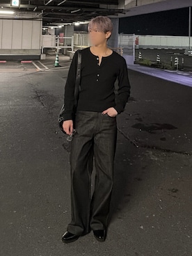 「CLEL（クレイル）のアイテム（ショルダーバッグ）」を使った、MASAKIさん（メンズ・168cm）の秋コーディネート
