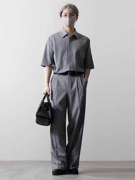 「CLEL（クレイル）のアイテム（トップス）」を使った、MASAKIさん（メンズ・168cm）の春コーディネート