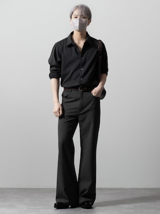 「CLEL（クレイル）の【CLEL】Linen Blend Regular Collar Shirt / リネンブレンド レギュラーカラーシャツ【セットアップ対応】（シャツ/ブラウス）」を使った、MASAKIさん（メンズ・168cm）の夏コーディネート