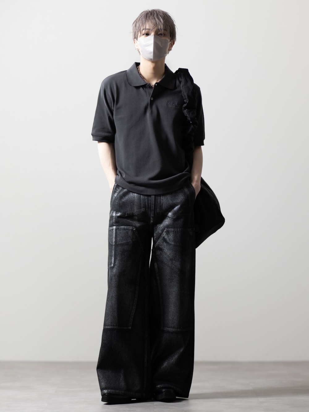 clel 特殊加工ダブルニーデニムパンツ グレー 3 CLEL（クレイル 