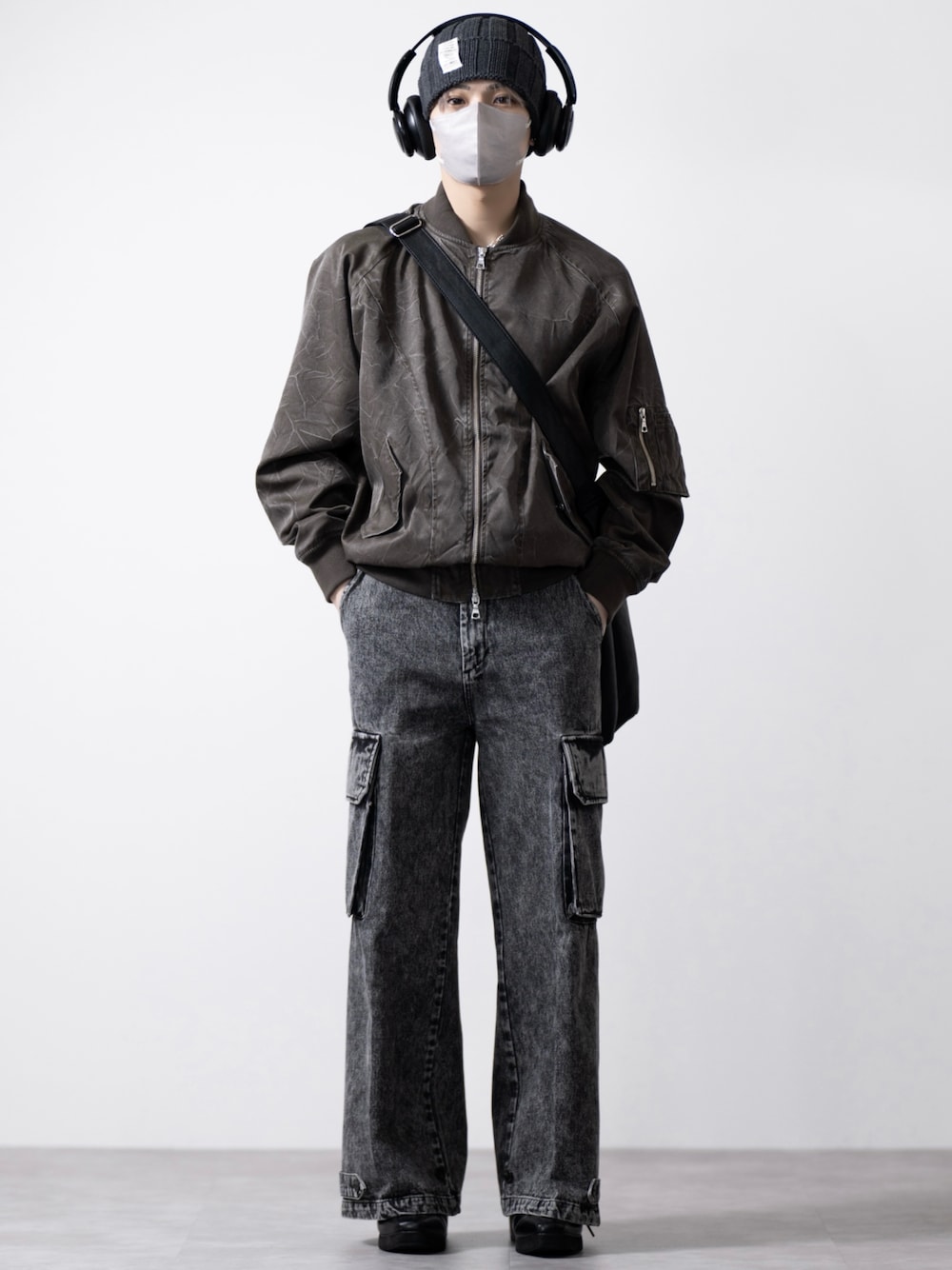 CLEL ヴィンテージ デザイン ショートMA-1ブルゾン Sサイズ CLEL】Vintage Design Short MA-1 Blouson/ヴィンテージ