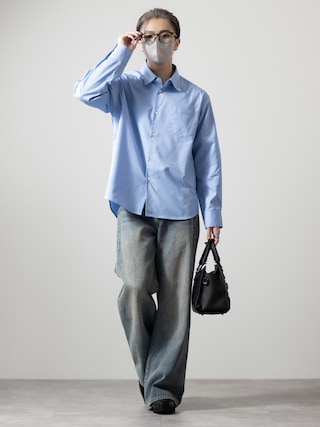 「CLEL（クレイル）の【CLEL】Royal Oxford Regular Collar Shirt / ロイヤルオックスフォード レギュラーカラーシャツ（シャツ/ブラウス）」を使った、MASAKIさん（メンズ・168cm）の冬コーディネート