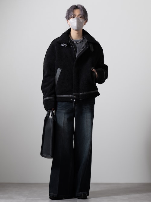 MASAKI����̃u���]���u�yCLEL�z4way Reversible Faux Shearling Jacket / 4way ���o�[�V�u���t�F�C�N���[�g���W���P�b�g�iCLEL�b�N���C���j�v���g�����R�[�f�B�l�[�g