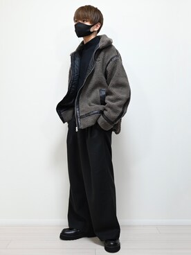 「Mark Gonzales（マーク・ゴンザレス）のアイテム（ブルゾン）」を使った、MASAKIさん（メンズ・168cm）の秋コーディネート