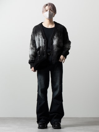 「CLEL(クレイル)の【CLEL】3D Tuck Denim Pants / 3Dタック デニムパンツ(デニムパンツ)」を使った、MASAKIさん(メンズ・168cm)の秋コーディネート