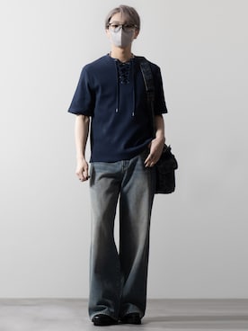 「CLEL（クレイル）のアイテム（シューズ）」を使った、MASAKIさん（メンズ・168cm）の春コーディネート