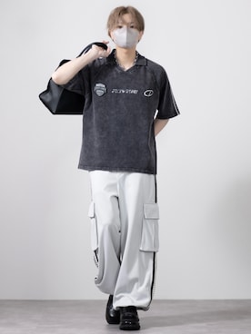 「アイテム（ローファー）」を使った、MASAKIさん（メンズ・168cm・20代）の夏コーディネート
