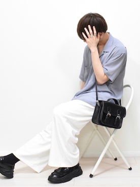 「白パンツコーデ」｜「アイテム（その他）」を使った、MASAKIさん（メンズ・168cm）の夏コーディネート
