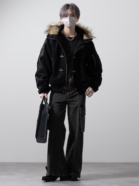 「アイテム（トートバッグ）」を使った、MASAKIさん（メンズ・168cm）の秋コーディネート