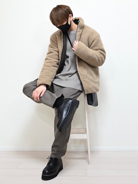 「KANGOL（カンゴール）のアイテム（ジャケット/アウター）」を使った、MASAKIさん（メンズ・168cm）の秋コーディネート