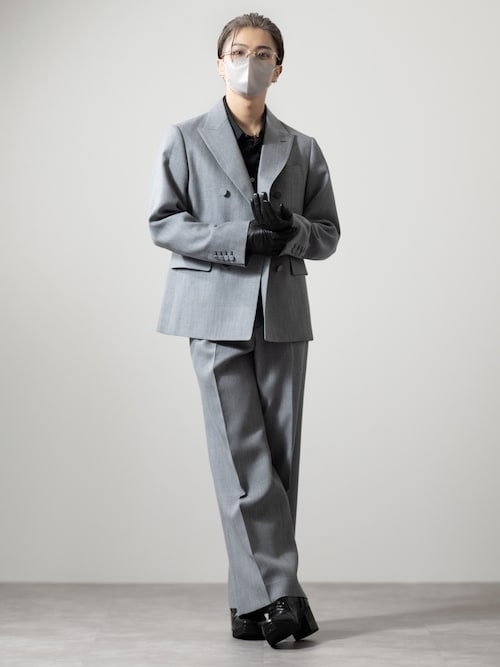 【CLEL core.】スーパー100s 尾州ウールスラックス　グレーSサイズ CLEL（クレイル） スラックス 「CLEL core.」Super 100s Bishu Wool