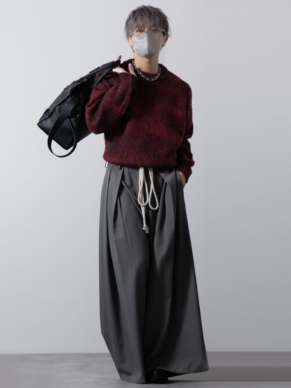 【CLEL】TRルーズ 袴パンツ＆縄紐ベルト CLEL】TR Loose HAKAMA Pants & Rope Belt/TRルーズ 袴パンツ