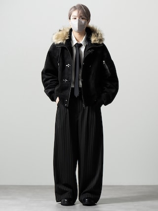 「CLEL(クレイル)の【CLEL】Fireman Tech Fade N-2B Flight Jacket / ファイヤーマン テックフェードN-2Bフライトジャケット(その他アウター)」を使った、MASAKIさん(メンズ・168cm)の秋コーディネート