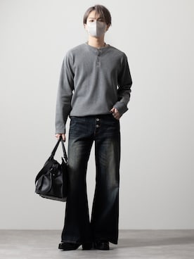 「CLEL（クレイル）のアイテム（パンツ）」を使った、MASAKIさん（メンズ・168cm）の春コーディネート