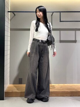 「Anui（アニュイ）のアイテム」を使った、ロビンさん（レディース・169cm）の秋コーディネート