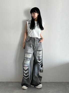 「Anui（アニュイ）のアイテム」を使った、ロビンさん（レディース・168cm）の春コーディネート