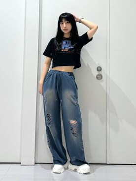 「Anui（アニュイ）のアイテム」を使った、ロビンさん（レディース・169cm）の夏コーディネート