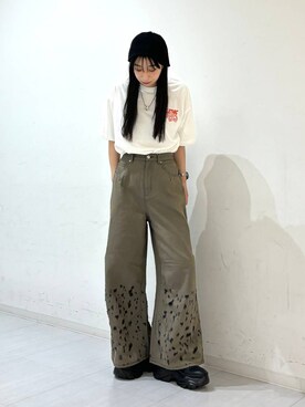 「Anui（アニュイ）のアイテム」を使った、ロビンさん（レディース・169cm）の夏コーディネート