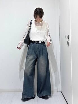 「Anui（アニュイ）のアイテム」を使った、ロビンさん（レディース・169cm）の春コーディネート