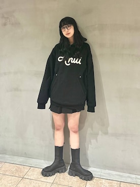 「Anui（アニュイ）のアイテム」を使った、ロビンさん（レディース・168cm）の冬コーディネート