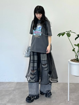 「Anui（アニュイ）のアイテム」を使った、ロビンさん（レディース・168cm）の春コーディネート