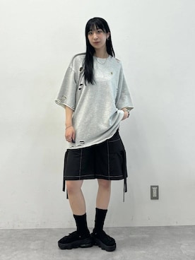 「Anui（アニュイ）のアイテム」を使った、ロビンさん（レディース・168cm）の夏コーディネート