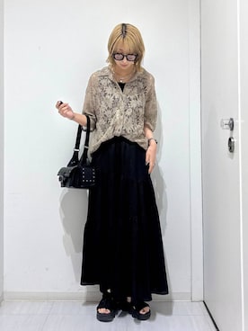 「アイテム（ブレスレット）」を使った、ロビンさん（レディース・169cm・20代）の夏コーディネート