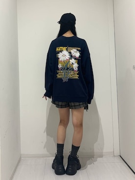 「PBLIM（ページボーイリム）のアイテム（キャップ）」を使った、ロビンさん（レディース・169cm）の夏コーディネート