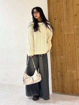 「Anui（アニュイ）のアイテム」を使った、ロビンさん（レディース・169cm）の冬コーディネート